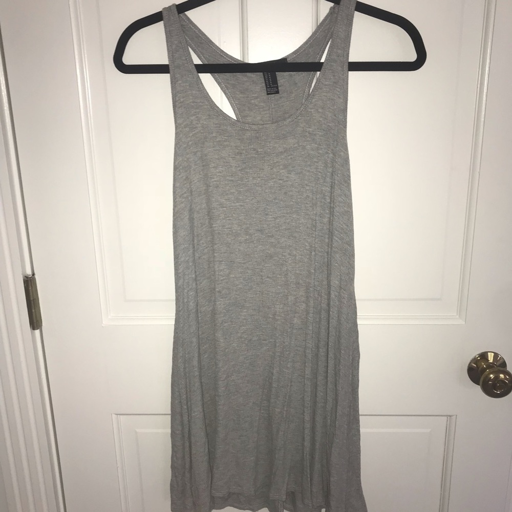 Gray racer back dress
